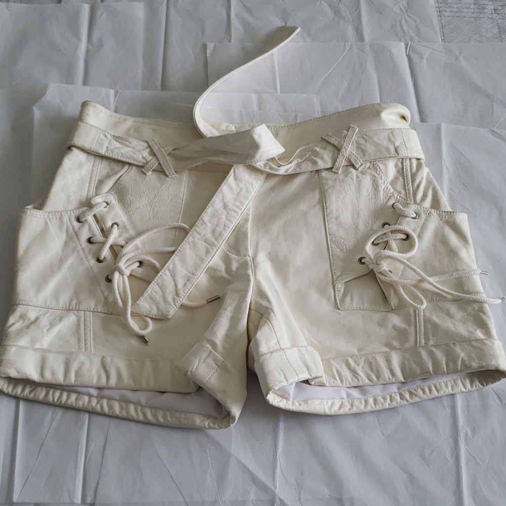 Rebecca Minkoff NEW Shorts Leather LaceUp Sexy ๐HP๐ - Picture 4 of 16